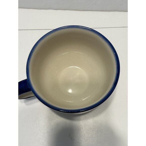 boleslawiec polish Art pottery Large Coffee Tea mug Soup Bowl Handle Yellow Sun - Picture 2 of 7